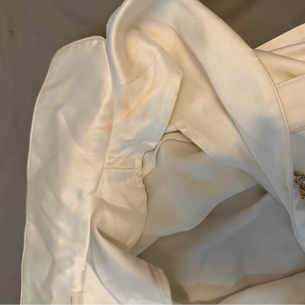 Lulu's Cream Satin Pajama Top